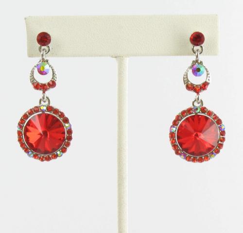 Helens Heart Earrings JE-X005506-S-Red