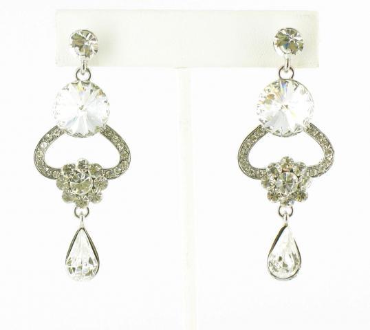 Helens Heart Earrings JE-X005521-S-Clear