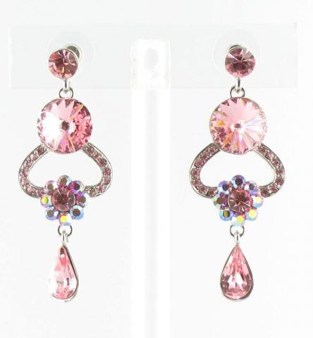 Helens Heart Earrings JE-X005521-S-Pink