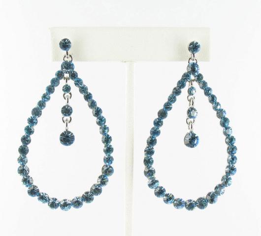 Helens Heart Earrings JE-X005529-S-Aquamarine