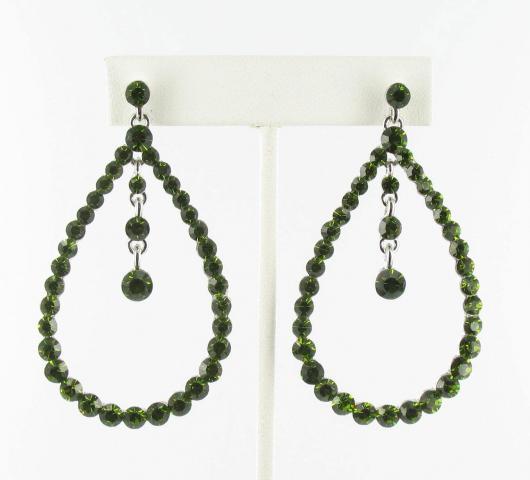 Helens Heart Earrings JE-X005529-S-Olivine