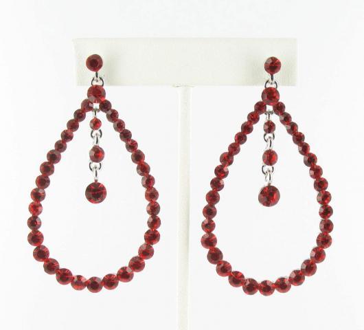 Helens Heart Earrings JE-X005529-S-Red