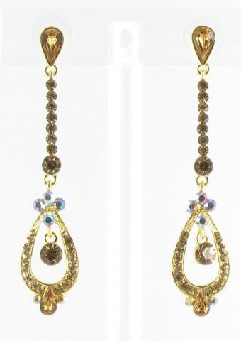 Helens Heart Earrings JE-X005532-G-Topaz