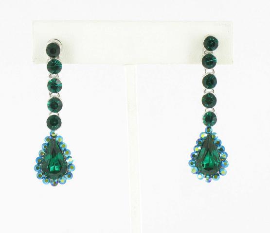 Helens Heart Earrings JE-X005533-S-Emerald