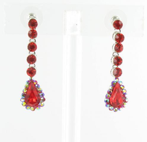 Helens Heart Earrings JE-X005533-S-Red