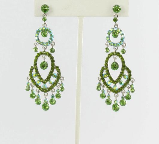 Helens Heart Earrings JE-X006274-S-Green