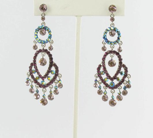 Helens Heart Earrings JE-X006274-S-Purple