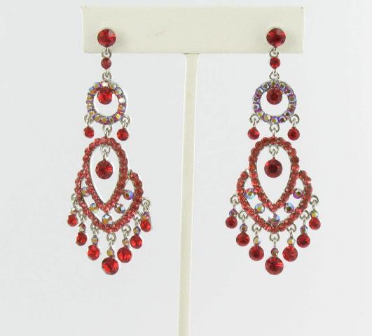 Helens Heart Earrings JE-X006274-S-Red