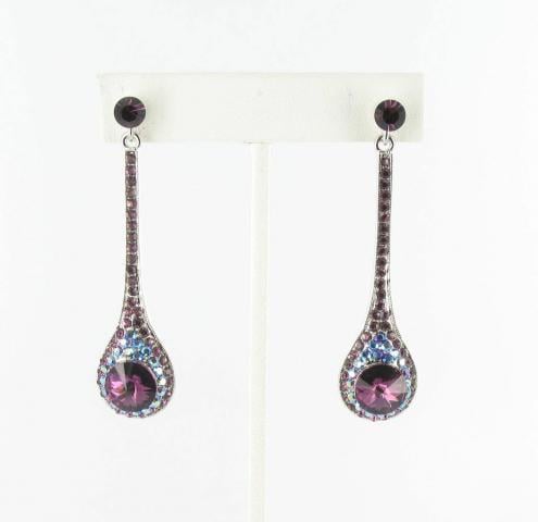 Helens Heart Earrings JE-X006346-S-Amethyst