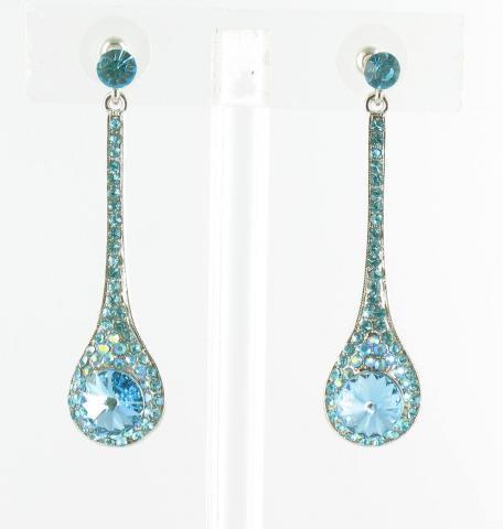 Helens Heart Earrings JE-X006346-S-Aquamarine