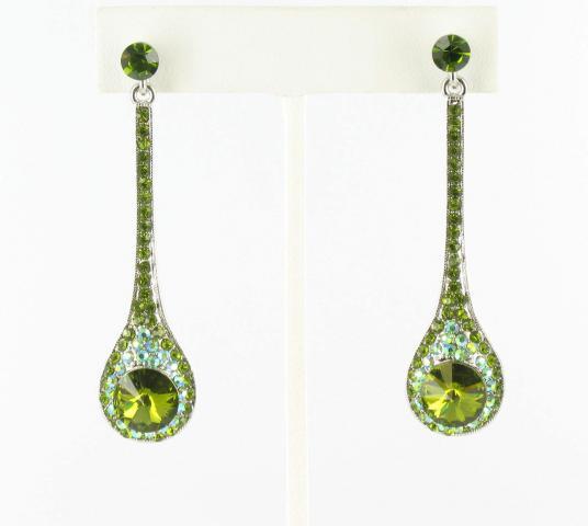 Helens Heart Earrings JE-X006346-S-Olivine