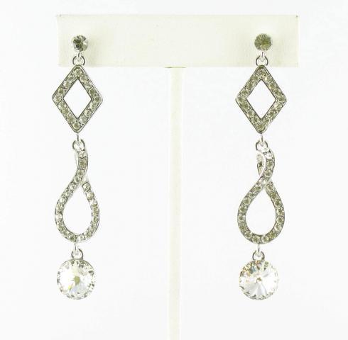 Helens Heart Earrings JE-X006354-S-Clear