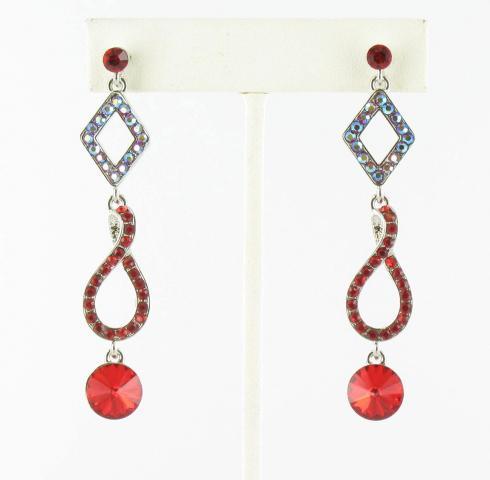 Helens Heart Earrings JE-X006354-S-Red