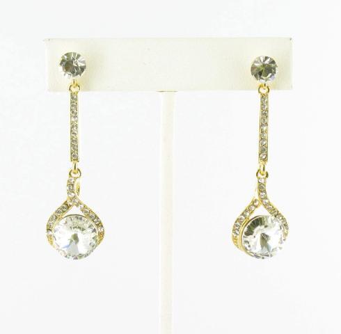 Helens Heart Earrings JE-X006358-G-Clear