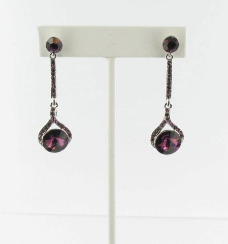 Helens Heart Earrings JE-X006358-S-Amethyst-Purple