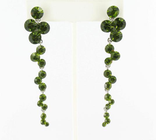 Helens Heart Earrings JE-X006370-S-Olivine