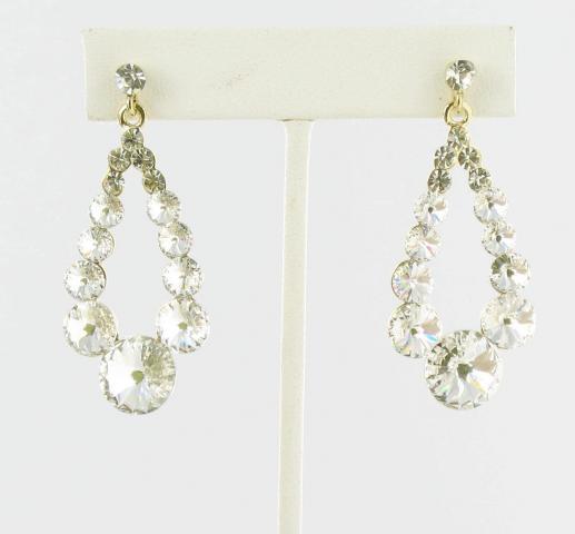 Helens Heart Earrings JE-X006373-G-Clear