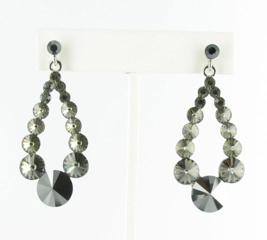 Helens Heart Earrings JE-X006373-S-Hematite-Black