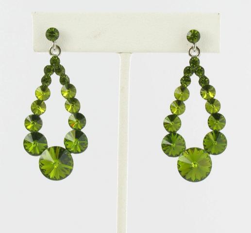 Helens Heart Earrings JE-X006373-S-Green