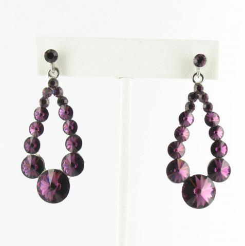 Helens Heart Earrings JE-X006373-S-Purple