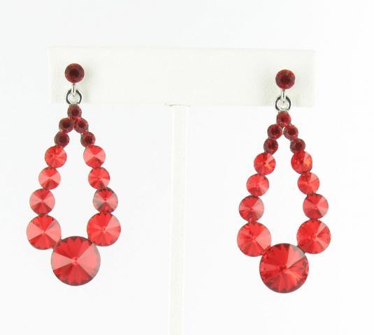 Helens Heart Earrings JE-X006373-S-Red