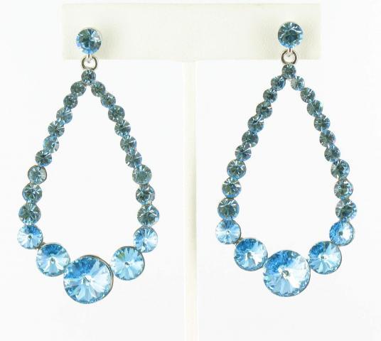 Helens Heart Earrings JE-X006395-S-Aquamarine