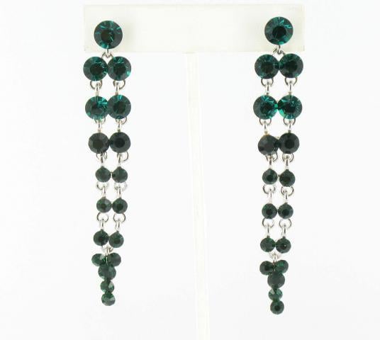 Helens Heart Earrings JE-X006399-S-Emerald