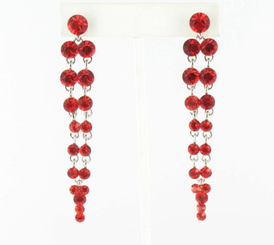 Helens Heart Earrings JE-X006399-S-Red