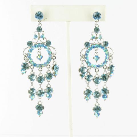 Helens Heart Earrings JE-X006403-S-Aquamarine