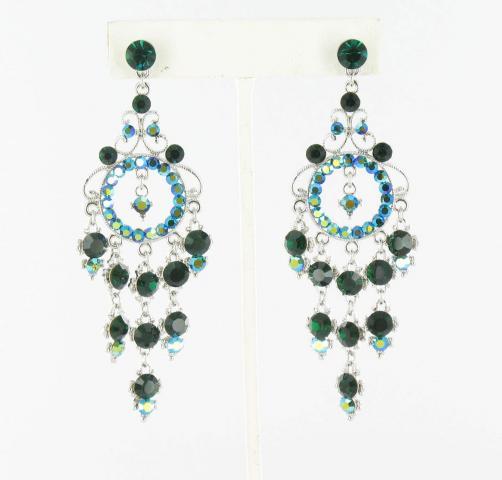 Helens Heart Earrings JE-X006403-S-Emerald