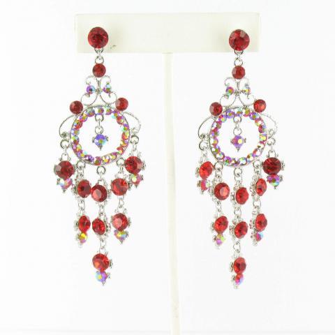 Helens Heart Earrings JE-X006403-S-Red