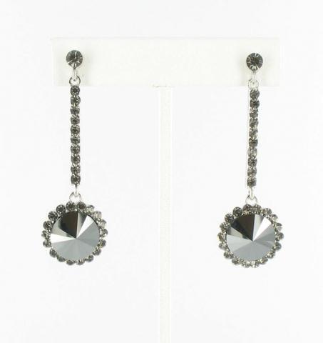 Helens Heart Earrings JE-X006433-S-Hematite-Black