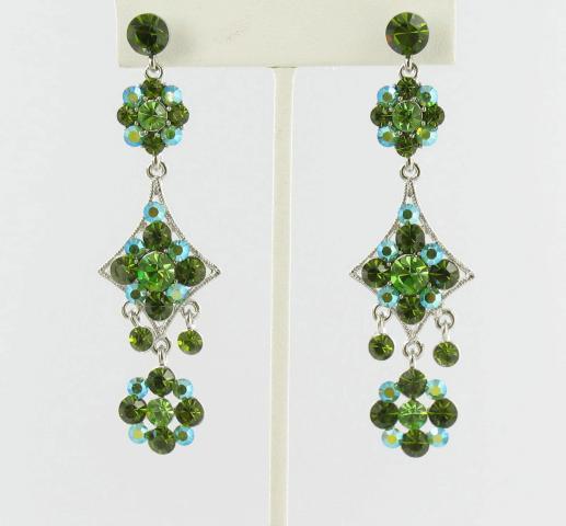 Helens Heart Earrings JE-X006587-S-Green