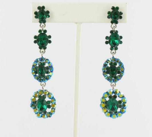 Helens Heart Earrings JE-X006588-S-Emerald