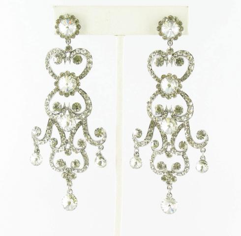 Helens Heart Earrings JE-X006699-S-Clear