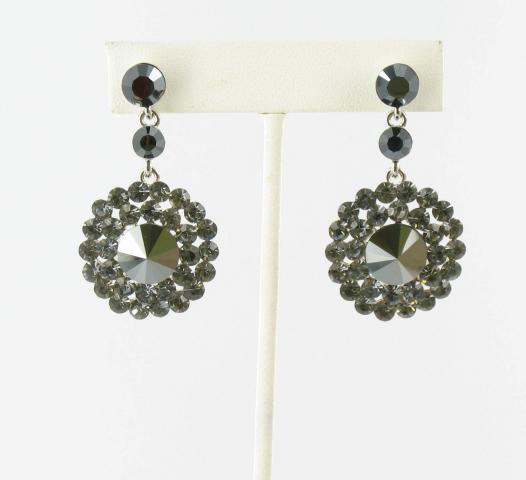 Helens Heart Earrings JE-X007088-S-Hematite-Black