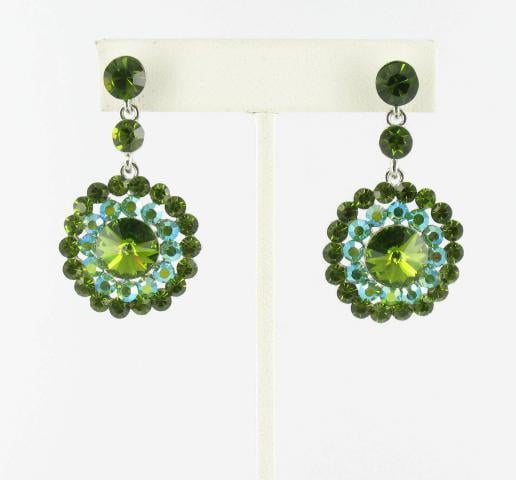 Helens Heart Earrings JE-X007088-S-Olivine