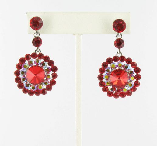 Helens Heart Earrings JE-X007088-S-Red