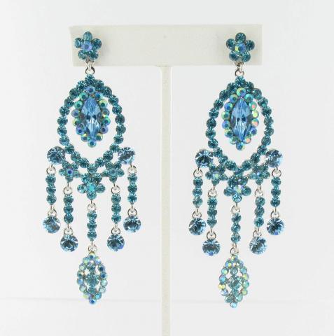 Helens Heart Earrings JE-X007090-S-Aquamarine