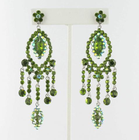 Helens Heart Earrings JE-X007090-S-Olivine