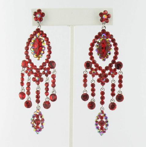 Helens Heart Earrings JE-X007090-S-Red