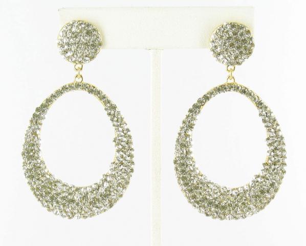 Helens Heart Earrings JE-X007102-G-Clear