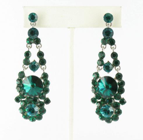 Helens Heart Earrings JE-X007126-S-Emerald