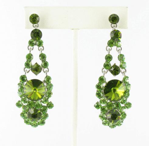 Helens Heart Earrings JE-X007126-S-Olivine