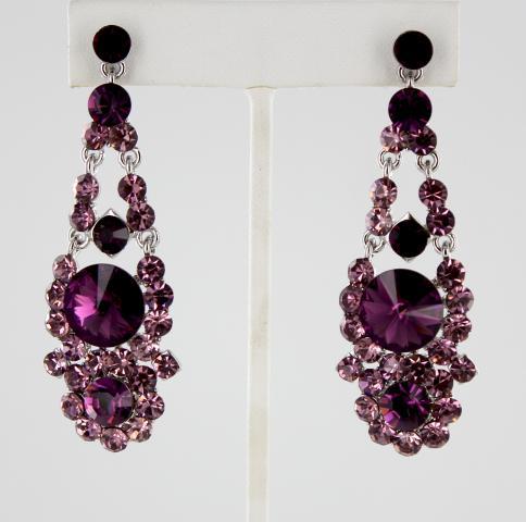 Helens Heart Earrings JE-X007126-S-Purple