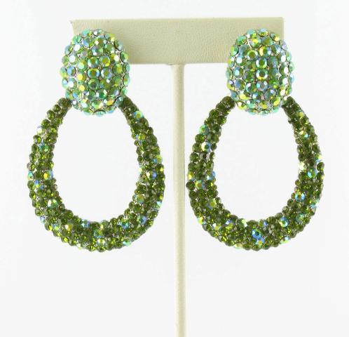 Helens Heart Earrings JE-X007127-S-Olivine