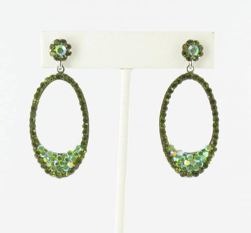 Helens Heart Earrings JE-X007159-S-Olivine