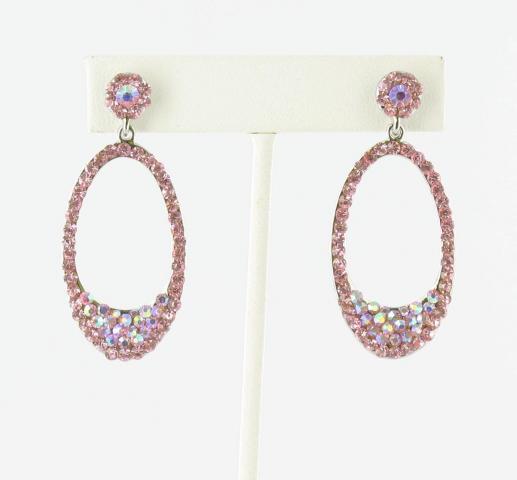 Helens Heart Earrings JE-X007159-S-Fuchsia-Pink