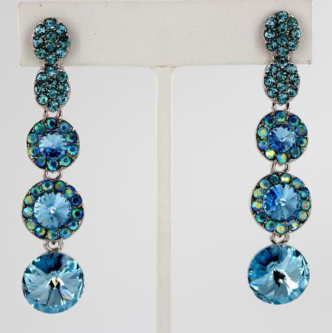 Helens Heart Earrings JE-X007172-S-Blue