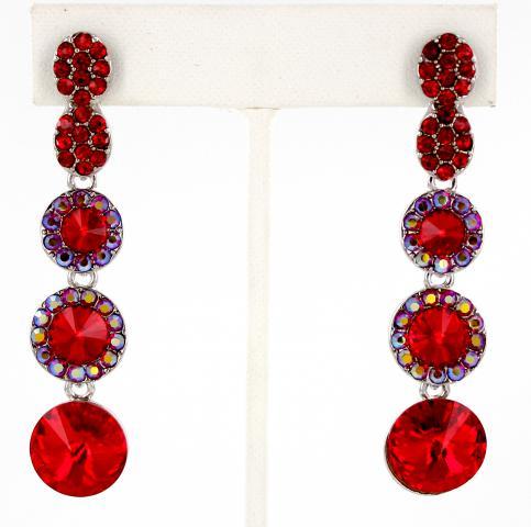 Helens Heart Earrings JE-X007172-S-Red